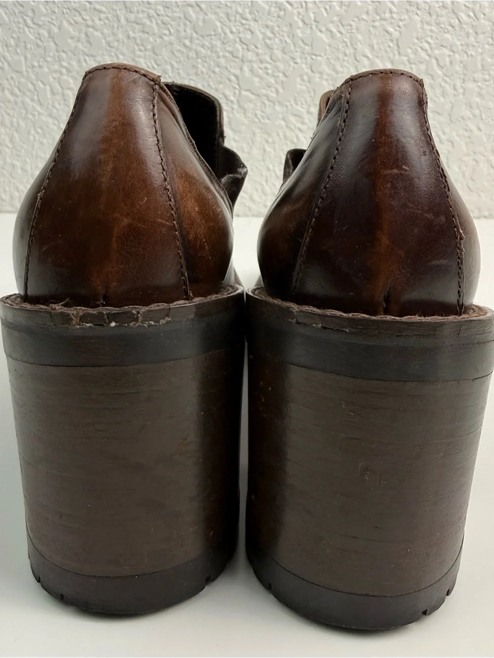 Joan & David | Handmade in Italy | Leather Slip-On Heels | Brown | EU 38